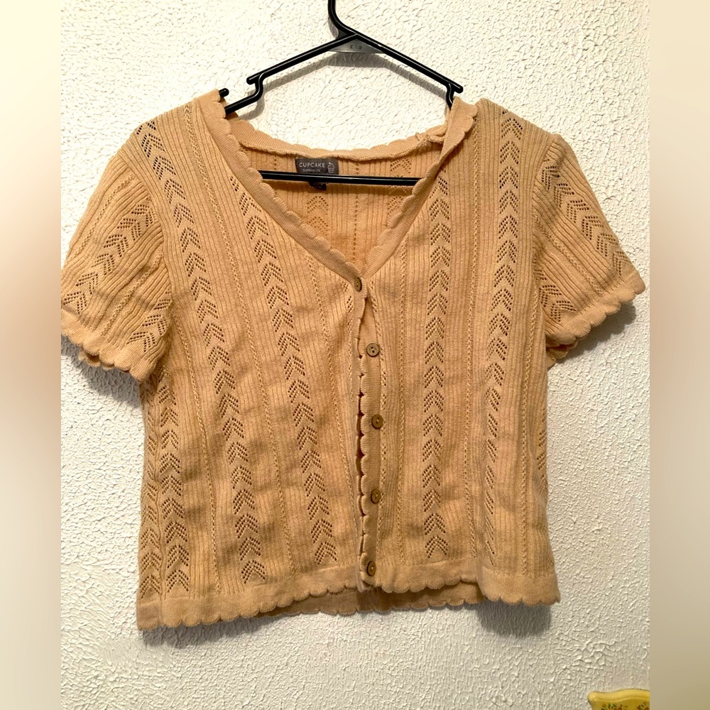 Crop top button up